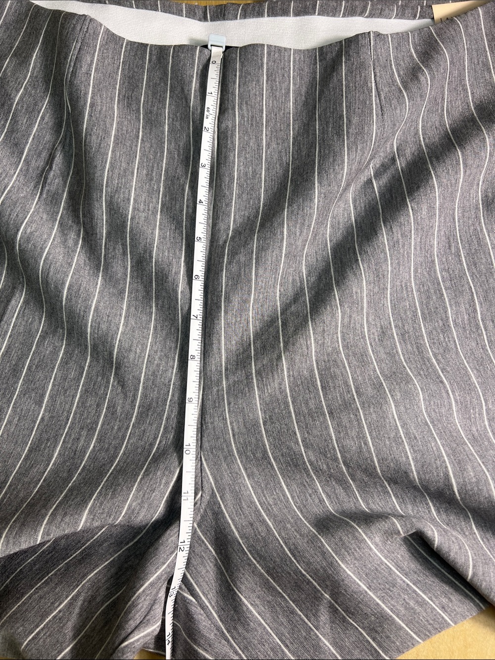 Lane Bryant Gray Pinstripe Wide Leg high rise Pants size 20 - Picture 5 of 8